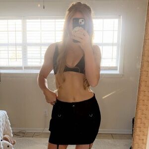 Cute Black cargo skirt